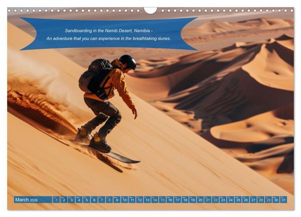 Produktbild: Crazy ideas for adventure enthusiasts (Wall Calendar 2026 DIN A3 landscape), CALVENDO 12 Month Wall Calendar