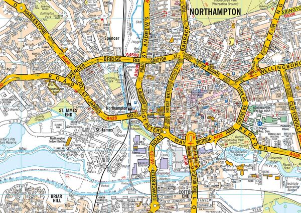Produktbild: Northampton A-Z Pocket Street Map