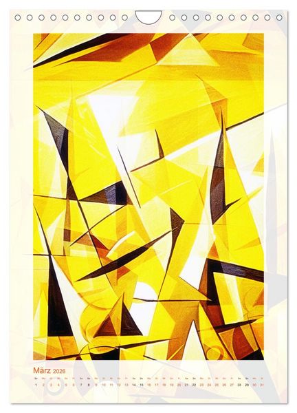 Produktbild: Licht und Schatten . Cubism Wall Art (Wandkalender 2026 DIN A4 hoch), CALVENDO Monatskalender