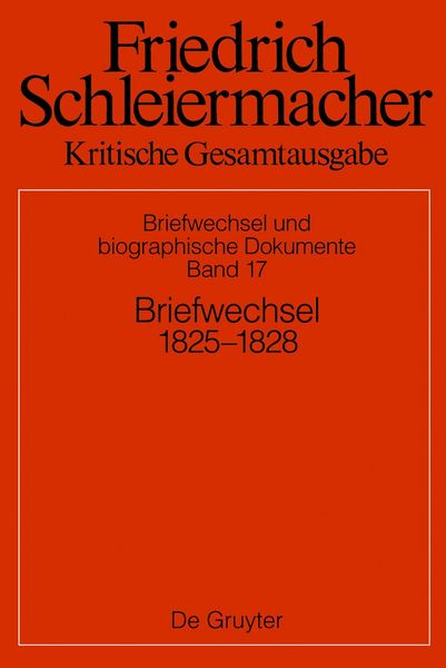 Produktbild: Briefwechsel 1825&ndash;1828