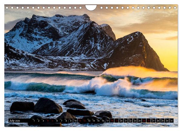Produktbild: Lofoten. Nature Water Light (Wall Calendar 2026 DIN A4 landscape), CALVENDO 12 Month Wall Calendar