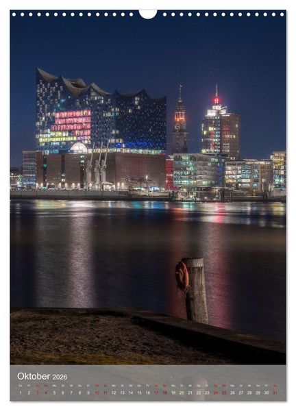 Produktbild: Hamburg - Die sch&ouml;nste Hafenstadt (Wandkalender 2026 DIN A3 hoch), CALVENDO Monatskalender