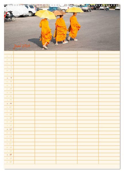 Produktbild: EXOTISCHES S&Uuml;DOSTASIEN - Familienplaner 2026 (Wandkalender 2026 DIN A2 hoch), CALVENDO Monatskalender