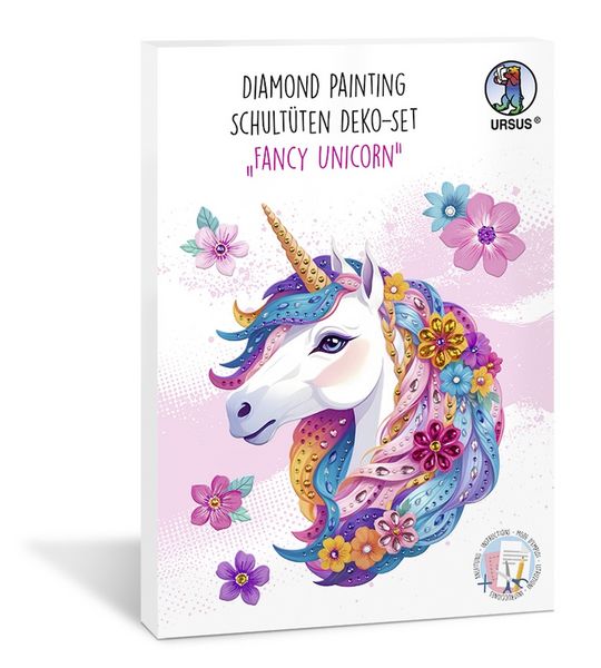 Produktbild: URSUS Kinder-Bastelsets Diamond Painting Deko-Set Fancy Unicorn