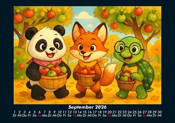Produktbild: Pippin, Finn & Taz - Freunde im Zauberwald 2026 Fotokalender DIN A5