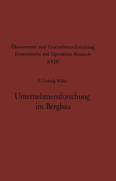 Produktbild: Unternehmensforschung im Bergbau