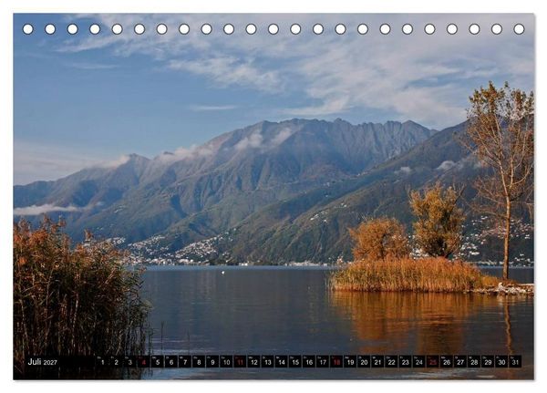 Produktbild: Lago Maggiore - Der malerische See in Italien und der Schweiz (Tischkalender 2027 DIN A5 quer), CALVENDO Monatskalender