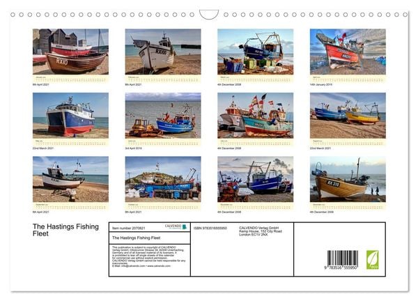 Produktbild: The Hastings Fishing Fleet (Wall Calendar 2026 DIN A3 landscape), CALVENDO 12 Month Wall Calendar