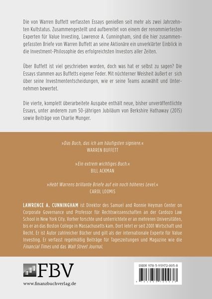 Produktbild: Die Essays von Warren Buffett
