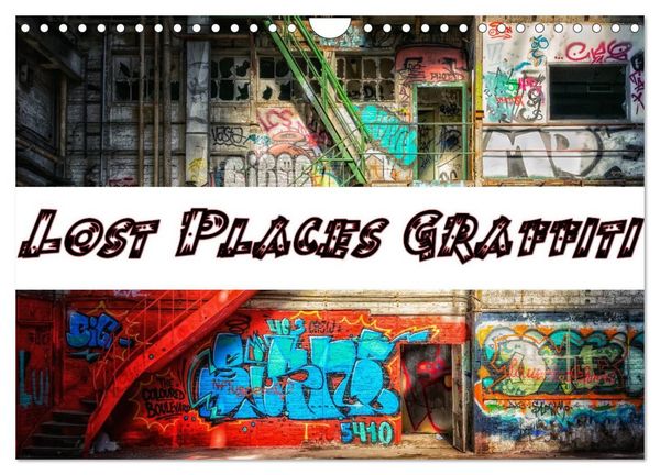 Produktbild: Lost Places Graffiti (Wandkalender 2027 DIN A4 quer), CALVENDO Monatskalender