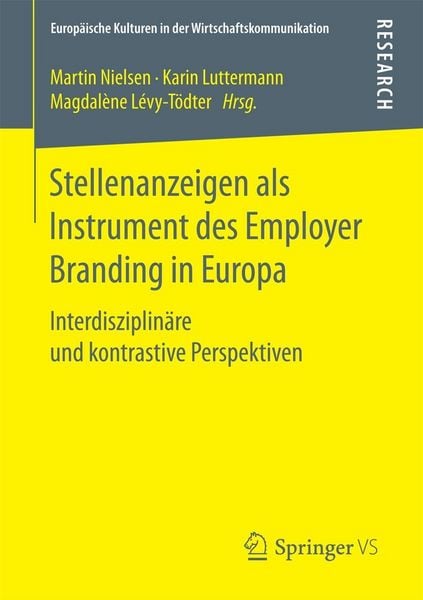 Produktbild: Stellenanzeigen als Instrument des Employer Branding in Europa