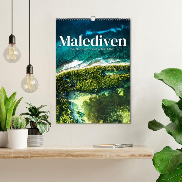 Produktbild: Malediven - Der Sehnsuchtsort schlechthin. (Wandkalender 2026 DIN A3 hoch), CALVENDO Monatskalender