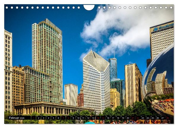 Produktbild: Chicago Impressionen (Wandkalender 2026 DIN A4 quer), CALVENDO Monatskalender