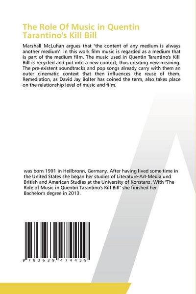 Produktbild: The Role Of Music in Quentin Tarantino's Kill Bill