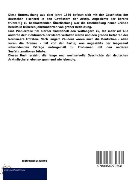 Produktbild: Die arktische Fischerei der deutschen Seest&auml;dte 1620-1868