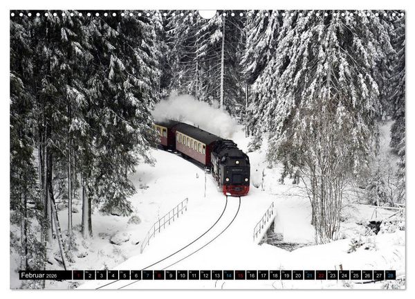 Produktbild: Dampf am Brocken - Die Harzquerbahn (Wandkalender 2026 DIN A3 quer), CALVENDO Monatskalender