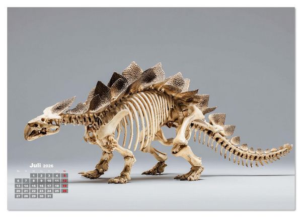Produktbild: Knochen der Giganten - Dinosaurier im Portr&auml;t (Wandkalender 2026 DIN A2 quer), CALVENDO Monatskalender