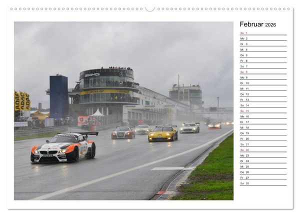 Produktbild: Faszination Motorsport am N&uuml;rburgring (Wandkalender 2026 DIN A2 quer), CALVENDO Monatskalender