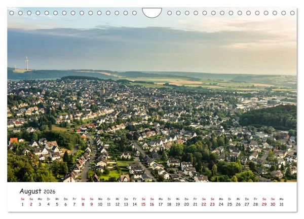 Produktbild: Das Sauerland bei Brilon aus der Vogelperspektive (Wandkalender 2026 DIN A4 quer), CALVENDO Monatskalender