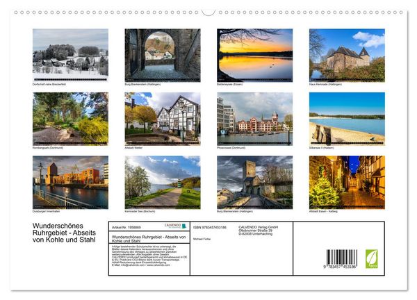 Produktbild: Wundersch&ouml;nes Ruhrgebiet - Abseits von Kohle und Stahl (hochwertiger Premium Wandkalender 2026 DIN A2 quer), Kunstdruck in Hochglanz