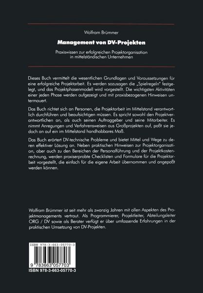 Produktbild: Management von DV-Projekten