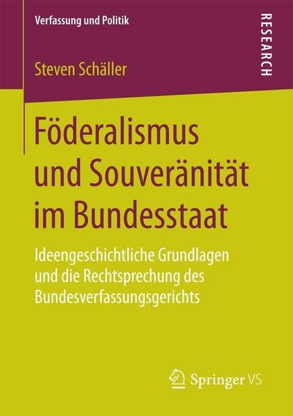 Produktbild: F&ouml;deralismus und Souver&auml;nit&auml;t im Bundesstaat