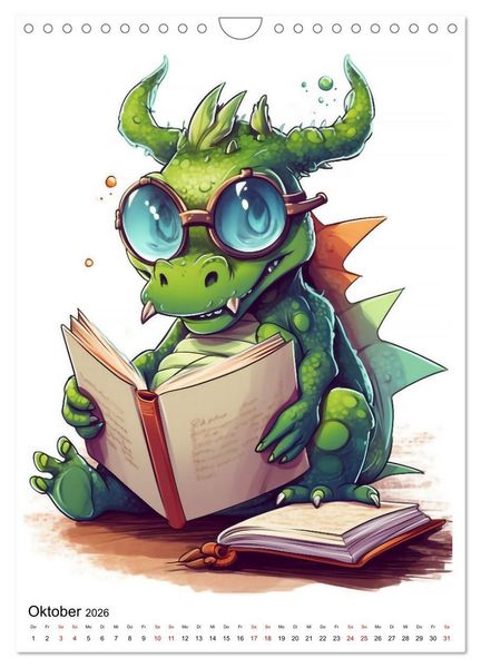 Produktbild: Drachen Kinder (Wandkalender 2026 DIN A4 hoch), CALVENDO Monatskalender
