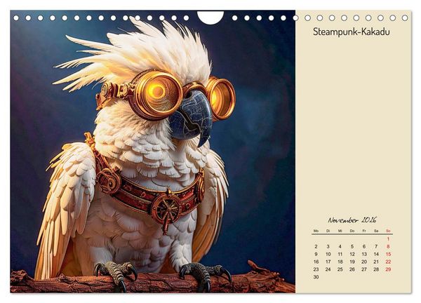 Produktbild: Vogelwelt, lustig, bunt und verspielt (Wandkalender 2026 DIN A4 quer), CALVENDO Monatskalender