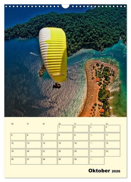 Produktbild: Paragliding - extrem aufregend (Wandkalender 2026 DIN A3 hoch), CALVENDO Monatskalender