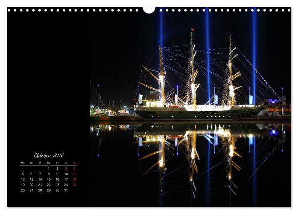 Produktbild: Bremerhaven Nights (Wandkalender 2026 DIN A3 quer), CALVENDO Monatskalender