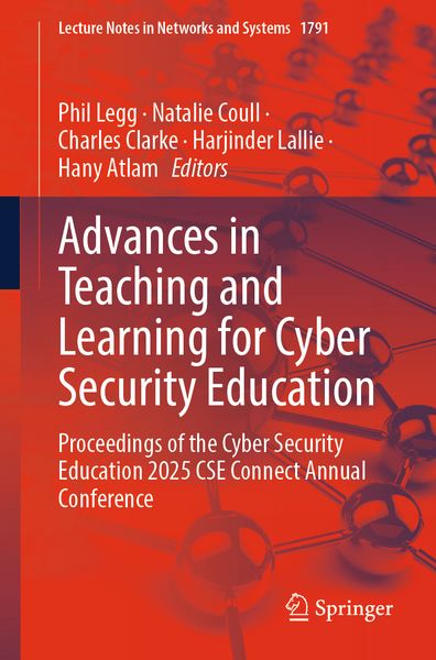 Produktbild: Advances in Teaching and Learning for Cyber Security Education