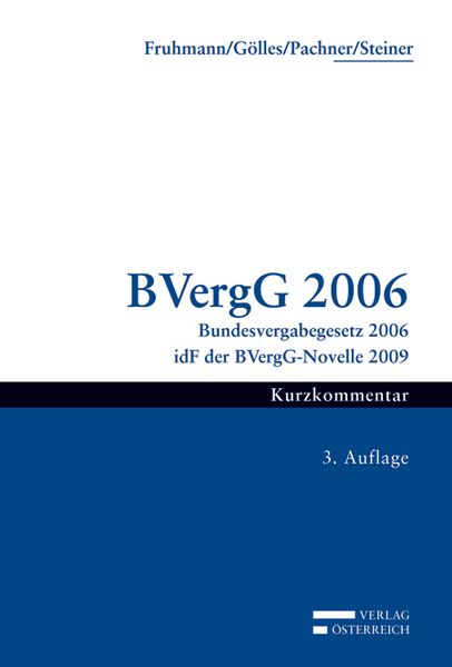 Produktbild: BVergG 2006