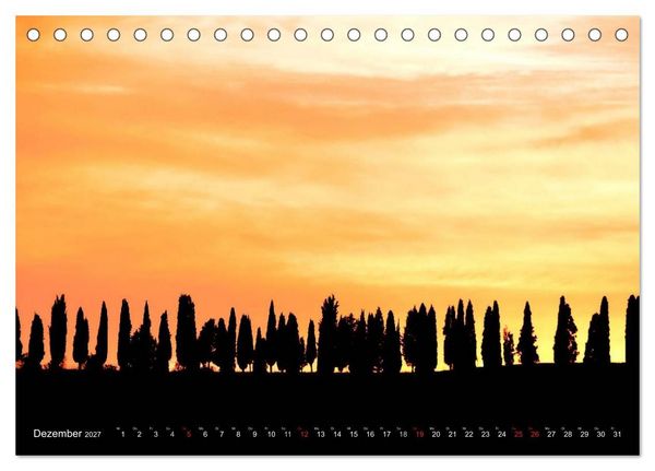 Produktbild: Toskana &ndash; Magie der Farben (Tischkalender 2027 DIN A5 quer), CALVENDO Monatskalender