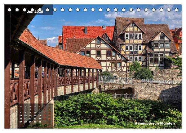 Produktbild: M&auml;rchenhaftes Weserbergland (Tischkalender 2026 DIN A5 quer), CALVENDO Monatskalender