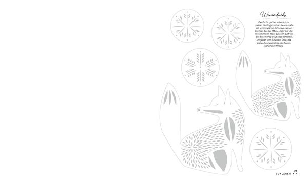 Produktbild: Set: Christmas Papercut &ndash; Die Vorlagenmappe mit Anleitung und 20 weihnachtlichen Papierschnitt-Motiven zum Sofort-Loslegen