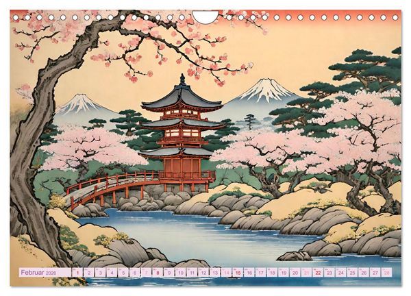 Produktbild: Hanami in Japan (Wandkalender 2026 DIN A4 quer), CALVENDO Monatskalender