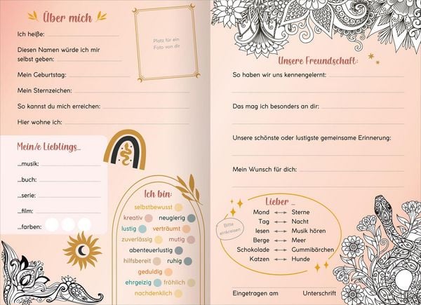 Produktbild: My Best Friends | Freundebuch mit Magic Mandalas
