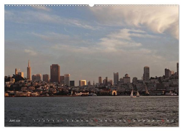 Produktbild: San Francisco Westk&uuml;ste USA (hochwertiger Premium Wandkalender 2026 DIN A2 quer), Kunstdruck in Hochglanz