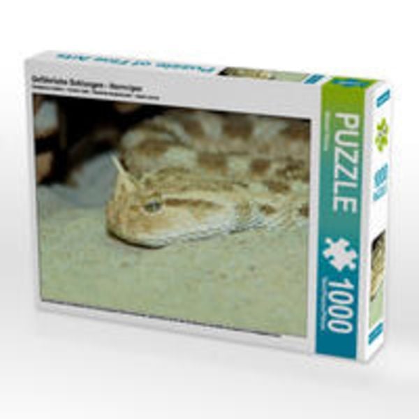 CALVENDO Puzzle Gefährliche Schlangen - Hornviper 1000 Teile Lege-Größe 64 x 48 cm Foto-Puzzle Bild von Michael Herzog