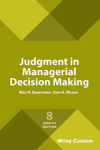 Produktbild: Judgment in Managerial Decision Making