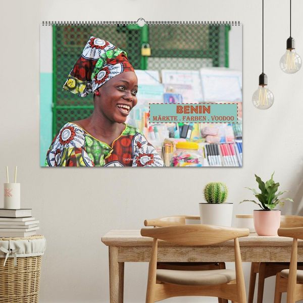 Produktbild: Benin M&auml;rkte Farben Voodoo (Wandkalender 2027 DIN A2 quer), CALVENDO Monatskalender