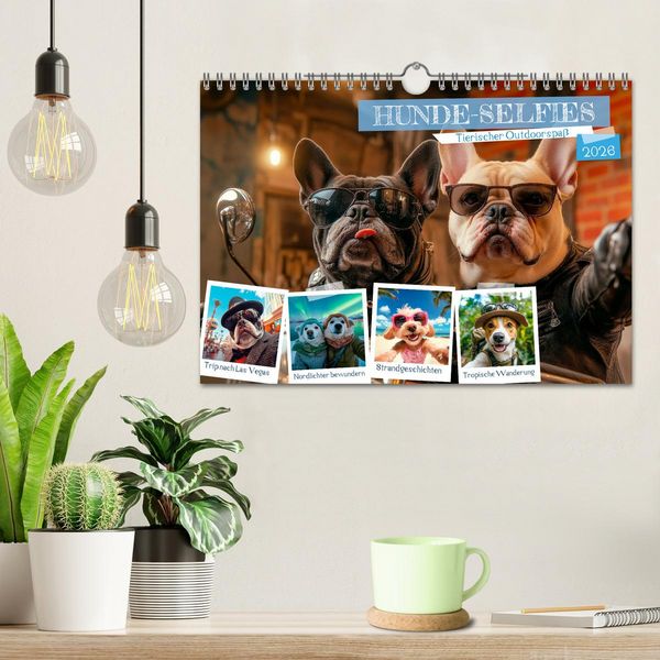 Produktbild: HUNDE-SELFIES Tierischer Outdoorspa&szlig; (Wandkalender 2026 DIN A4 quer), CALVENDO Monatskalender