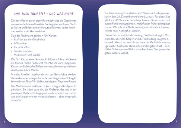 Produktbild: Kartenset: Entdecke den Zauber der Rauhn&auml;chte &ndash; 60 Karten mit Begleitheft f&uuml;r die ganze Familie