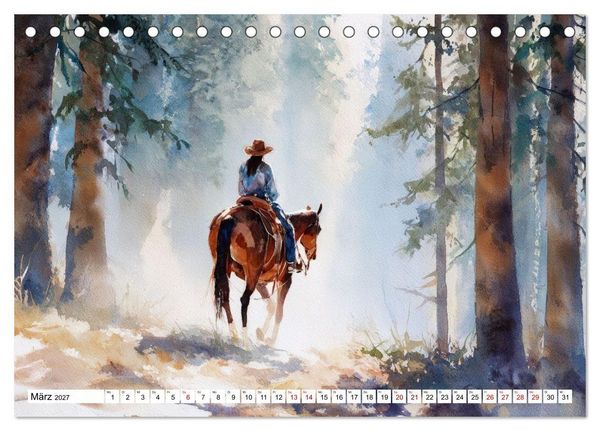 Produktbild: Western Horizonte (Tischkalender 2027 DIN A5 quer), CALVENDO Monatskalender