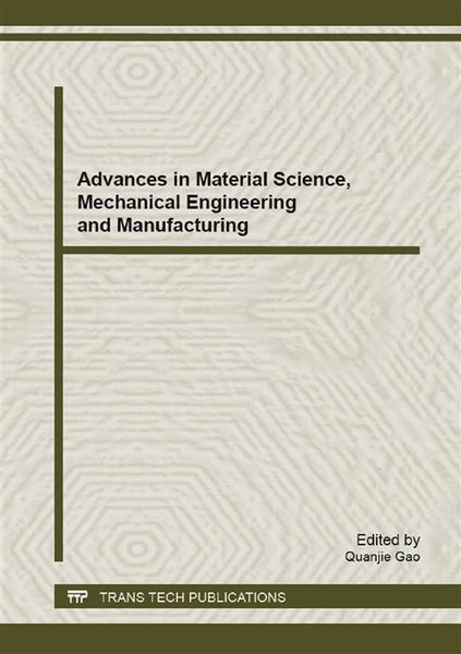 Produktbild: Advances in Material Science, Mechanical Engineering and Manufacturing