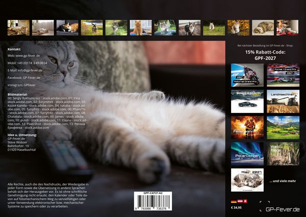 Produktbild: Miau - Unsere Stubentiger - Der Katzenkalender - 2027 - Kalender DIN A2