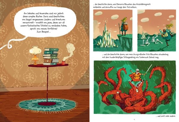 Produktbild: Professor Blausteins h&ouml;chst ungew&ouml;hnliche Vorfahren (Band 1) &ndash; Arthur und der Donnergott