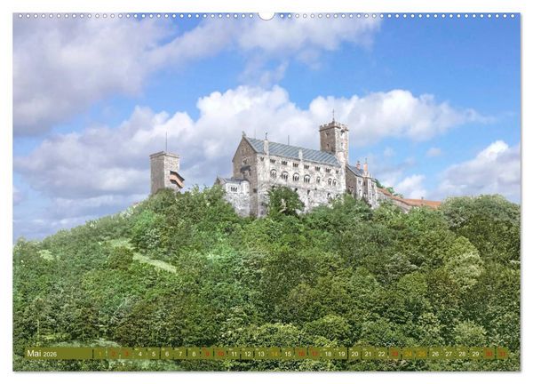 Produktbild: Th&uuml;ringen um das Jahr 1900 &ndash; Fotos neu restauriert und detailcoloriert. (Wandkalender 2026 DIN A2 quer), CALVENDO Monatskalender