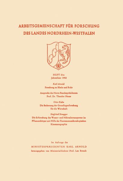 Produktbild: Die Bedeutung der Grundlagenforschung f&uuml;r die Wirtschaft
