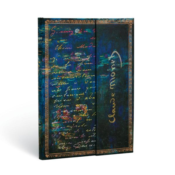 Produktbild: Hardcover Notizbuch Monet (Seerosen), Brief an Morisot, Midi, Liniert